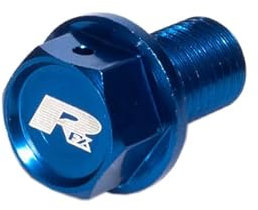 RFX Pro Magnetische Ablaufschraube, Blau [M10 x 16 mm x 1,25] Yam. YZ125 05-23 YZF250 01-23 YZF450 03-23
