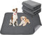 2er Waschbare Welpenunterlagen, 90*60cm Schnell absorbierendes Haustier-Training Pad für Welpen, ältere oder inkontinente Hunde Grau