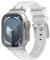 VeveXiao – Bracelet de rechange en silicone, robuste, de luxe et étanche, compatible avec Apple Watch Ultra/Ultra 2, pour iWatch Series 9/8/7/6/5/4/3/2/1/SE (42 mm/44 mm/45 mm/49 mm, gris clair/blanc)