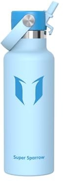 Sparrow Insulated Water Bottle Kids 500ml Metal Drinks Bottle with Straw