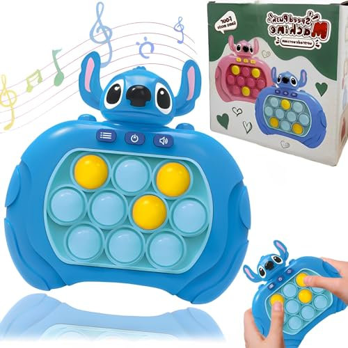 Quick Push Pop-It,Pop It Elektronisches Spiel,Pop It Fidget Spielzeug,Pop-It Pro Light Up Game,Push Pop Game Controller Bubble,Puzzle Pop-It Early Development Spiel für Kinder Erwachsene