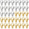 40pcs estensori a moschettone, in acciaio inox, connettore per braccialetti e collane, estensori per gioielli fai da te, regali per donne e ragazze