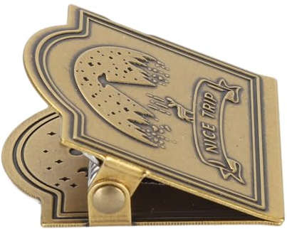 Vintage Messing-Binder-Clip mit starker Klemmkraft - Dekorative Buchklammer für Tagebuch, Notizbuch & Skizzenpapier | Premium Buchklammern Travelers Notebook Clip kreative Projekte und Sammlerstücke