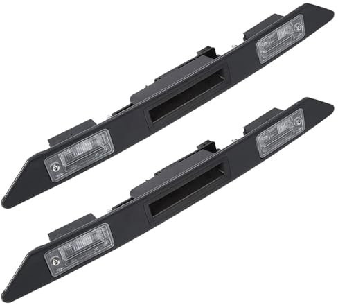 ClAZTyict 2X Trunk License Plate Light 8P48275743FZ Rear License Plate Light Trim Assembly for - A3 A4 A6 RS3 S4 2003‑2013