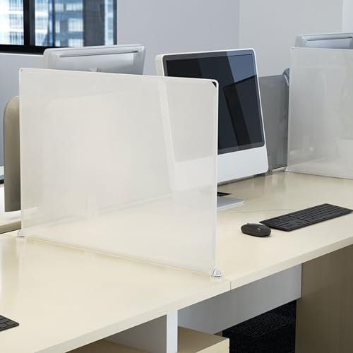 Machtiging Desk Divider,Desk Divider Privacy Panel,Desk Privacy Divider Acoustic Desk Divider,Desktop Partition,Sneeze Screen Separator,Reduce Noise,For Home Offices Libraries Classroom