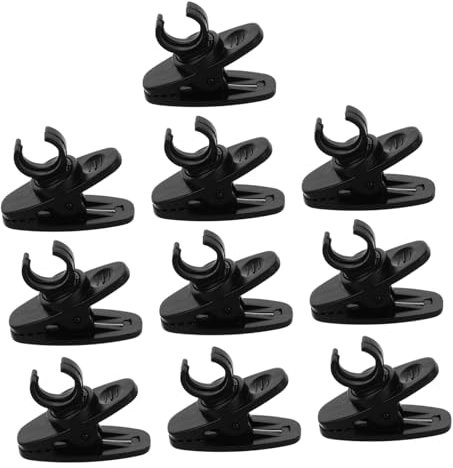 Levemolo 10pièces Clips De Microphone Lavalier Supports à Cravate Pour Microphones Clips De Fixation Universels Pour Enregistrement Vidéo Et Audio