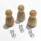 Stemplino® Ministempel® - Motiv: Willy Wolf F006-12mm Durchmesser - Holzstempel Kinder Stempel Bullet Journal Stempel mit Wolf Motiv Wolf Stempel