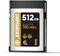 CHIPFANCIER CFexpress 2.0 Type B 512GB Memory Card Up to 1750MB/s Read 1420MB/s Write-Raw 8K Video Recording Compatible with Nikon D5/D6/Z7/Z9 Panasonic Canon EOS DJ for Photographers Gold