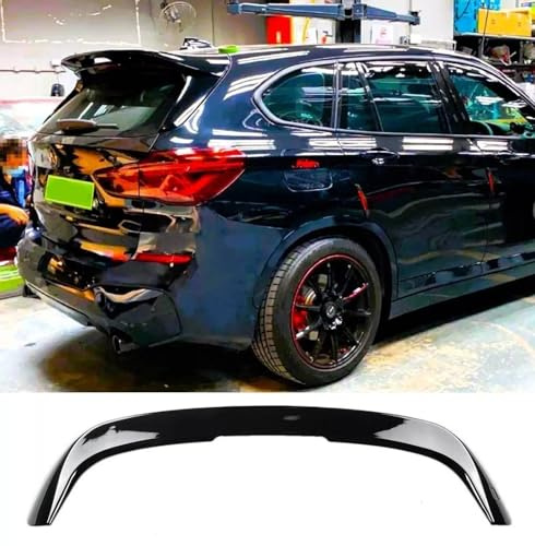 For Auto Perfectionists UK Rear Roof Spoiler Wing Compatible With BMW X1 F48 X1M 2015-2024 ABS Gloss Black