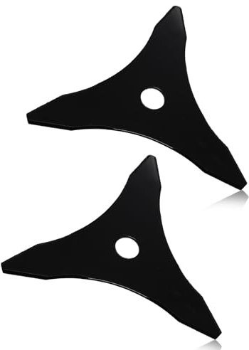 ADEFOL 2 Pièces 3 Dentes Lame Débroussailleuse,25,4 mm Lame Debroussailleuse Thermique en Acier au Carbone,Trois Dents Disque Débroussailleuse pour Couper Mauvaises Herbes Buissons Épines