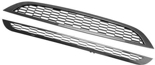 Artudatech Griglia paraurti radiatore 2PCS Honeycomb Mesh Front Grille Grill Fit for Mini Cooper R50 R52 R53 2002-2006