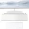 Geteawily Schreibtisch-Trockenlöschtafel, Glas-Whiteboard | Desktop-Tastaturständer für kleine Computer - Schreibtisch-Organizer mit 3 Markern, Whiteboard-Pad, Computer-Tastatur-Ständer für