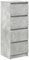 vidaXL Sideboard Betongrau 37,5x35x99 cm Holzwerkstoff, Kommode, Schrank, Flurschrank, Anrichte, Küchenschrank, Wohnzimmerschrank, Wohnzimmermöbel
