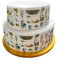 A4 Edible Decor Icing Sheet Watercolour Fishing Themed Border Edible Cake Topper Decoration