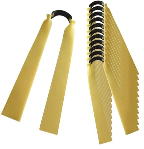 Steinschleuder Gummi Ersatzgummibänder,12 Stück 2,0mm Zugbänder für Slingshot Flache Gummibänder,Verdickt Jagd Katapulte Gummibänder Profi Gummibänder Schleuder Steinschleuder Zwille Stark Ersatz