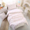 HMtideby Pink bowknot Toddler Kids Bedding Set for Girls, Cot Bed Duvet Cover with Pillowcase, 2 pcs, 120 x 150 cm