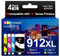 912XL Druckerpatronen Kompatibel mit HP 912 XL mit HP Officejet Pro 8022 Patronen, Officejet pro 8010/8012/8014/8015/8020/8023/8024/8025 – 4er-Pack XL- Schwarz/Cyan/Magenta/Gelb