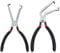 GIONAR 2Pcs Electrical Disconnect Pliers, Professional Connector Pliers Set - Straight & Bent Tip, Spark Plug/Fuel Line Tools, High Carbon Steel Construction, for Automotive and Electronics Repair