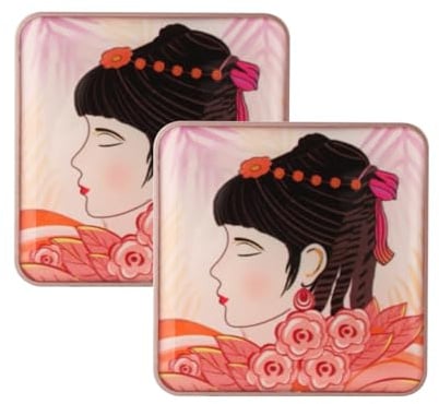 Geprägtes Make up geprägtes glattes Puder für Wangen Mädchen Gesichtspuder Gesicht Pigmente Kosmetik Bio (A One Size)