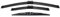 Escobillas Limpiaparabrisas Delanteras 3 Escobillas Limpiaparabrisas Delanteras Traseras para Seat para Ibiza 6L 2006 2007 2008 21 19 14