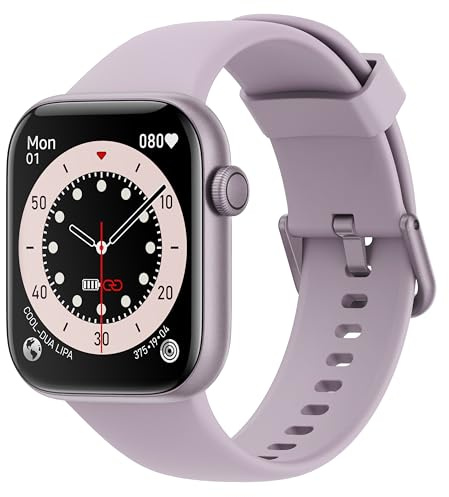 Smartwatch Damen Herren, 1,85 HD Touch Fitnessuhr mit Telefonfunktion, 140+Sportmodi Smart Watch Fitness Tracker mit Pulsmesser Schlafmonitor Schrittzähler, IP68 Wasserdicht Sportuhr für iOS Android