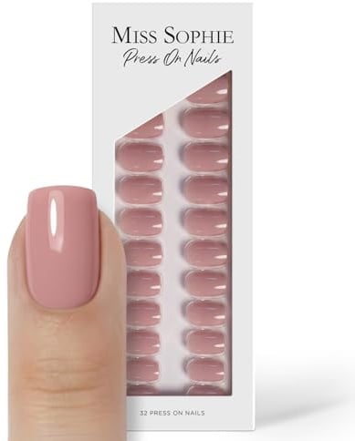 Original Miss Sophie Press On Nails | 32 Stück | Sugar Babe | Short Square | Für Fingernägel