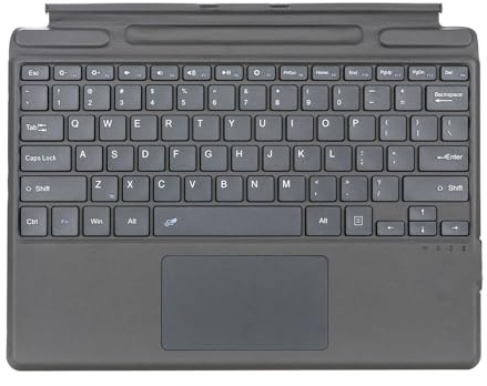Genérico Teclado Ultra Delgado con Multi-Touchpad Inalámbrico Retroiluminación de 7 Colores para Surface Pro 11 10 9 8 X Ergonómico Recargable Escritura Silenciosa