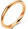 JUDE 2mm Stainless Stainless Steel Plain Stackable Wedding Band Ring (Rose Gold, O)