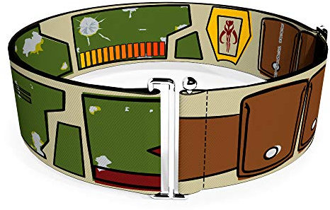 Buckle-Down Gürtel Damen Cinch Star Wars Boba Fett Utility Belt Bounding erhältlich in verstellbaren Größen, Star Wars Boba Fett, 3 x 52