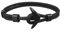 Tomsey® Black Rope Anchor Bracelet Men's Women's Jewellery | Luxury Gift Bag A376