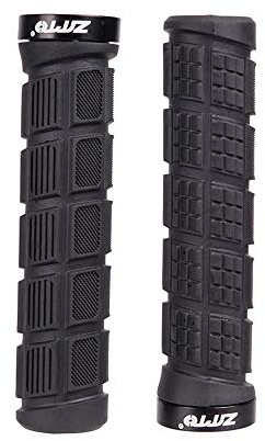 Bike Handlebar Grips, Anti-Slip Rubber Bicycle Handlebar Grips for Scooter Cruiser Tricycle Wheel Chair Mountain Road Urban Bike (Black)