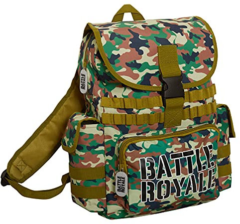 Battle Royale Offizieller Rucksack für den Schulanfang, Jungen, großer Camouflage-Rucksack, Camping, Pfadfinder, Kinder, Reisen, Schulanfang, Gaming-Tasche mit Flaschenhaltern, Gamer-Umhängetasche,