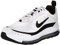 NIKE Air MAX Ap, Low Top Hombre, White Black Bright Crimson, 45 EU