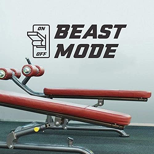 myrockshirt Beast Mode on Schalter Schalter umlegen 20cm Aufkleber Autoaufkleber Sticker