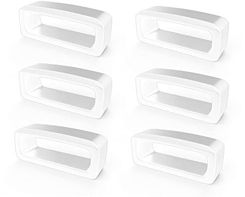 Verschlussring Kompatibel mit Garmin Vivomove/Vivomove Hr/Vivoactive 3 / Forerunner 645 / Forerunner 645 Music Silikonbandhalter Ring Armband Verschluss Ring Sichere Schleife (6 Stück)