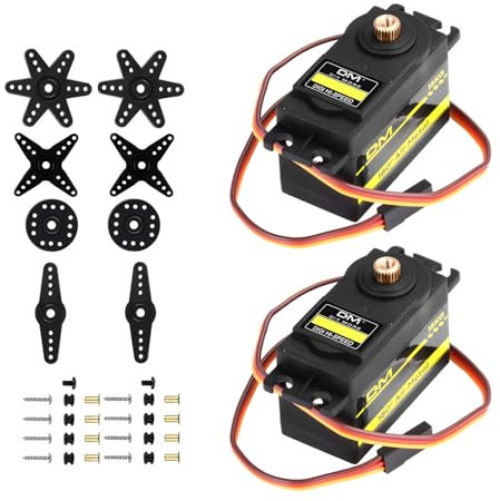 diymore 2 pièces Servomoteur Engrenages en métal Servo [Convient Uniquement aux Personnes de Plus de 16 Ans]