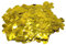 Ainmto Konfetti Metallic Gold 50g, 1,5cm Rund Foil Konfetti für Party Dekorationen, Tischdekoration