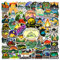 50pcs Outdoor Stickers Pack Adventure Hiking Canmping Wilderness Stickers for Water Bottles, Cars, Laptop, Bike, Waterproof Travel Cool Stickers, Nature Forest Decals for Adults Teens Camper