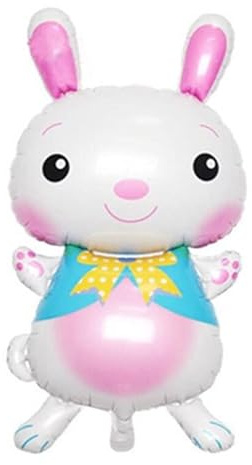 Folienballon, Hase, Ostern, Weiß, 70 cm