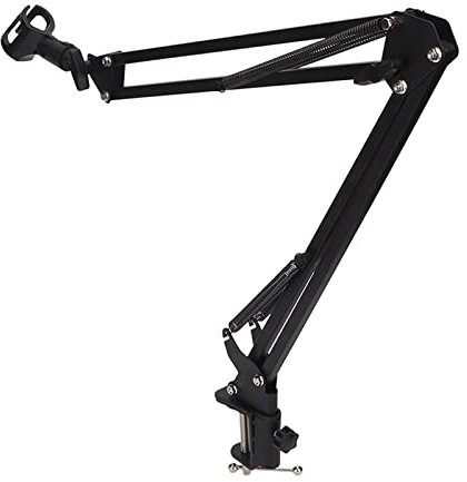 Mikrofonarm, Verstellbarer, Universeller, Stoßfester, Robuster Mikrofonaufhängungs-Scherenarm aus Metall, Mikrofonständer, Tischhalterung für Studio, Bühnen