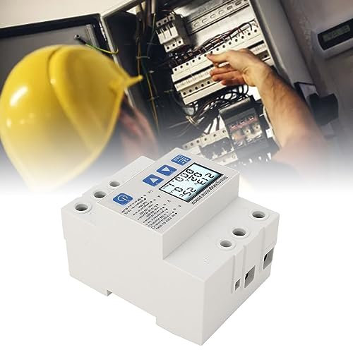 Protección contra sobretensiones con autorecuperación, AC 230 V, 1 A a 63 A, protección ajustable contra sobretensiones y bajo voltaje