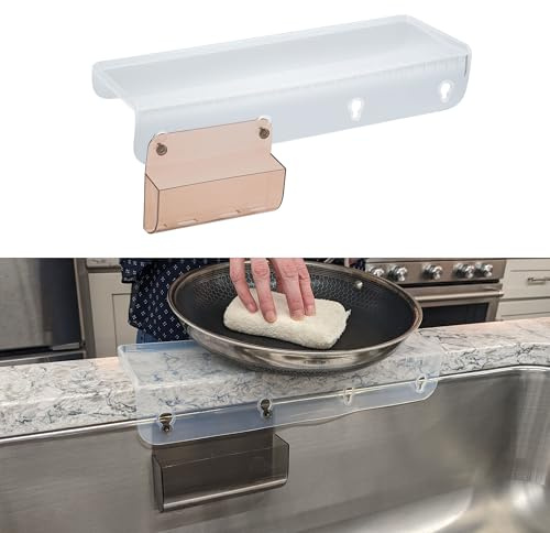 SiliSink Silicone Edge Protector - Kitchen Sink Protector and Edge Protector - Fits 3.75-4 Wide Stone Lip Only - Protects Stone Counter from Chipping and Damage - 14 Length -