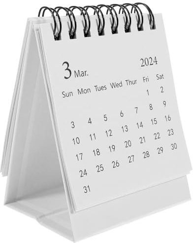 Kleiner Tischkalender aus Papier für Schreibtisch Weihnachten Mottoparty