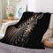 Kuscheldecke Flauschig Decke 220x240 Wildes Zebra Warm Flanell Fleecedecke Schwarz für Sofa und Bett, Weich Gemütlich Wohndecke als Couchdecke Tagesdecke Kniedecke