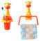 Jauhmui Zahnputzbecher Handtuchhalter Set für Kinder, Cartoon Tiere Zahnbürstenhalter, Zahnbürstenhalter ohne Bohren,Reinigungsmittel Für Babys (Giraffe)
