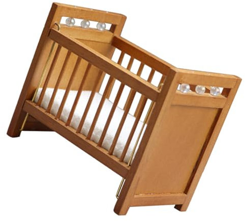 Toyvian Kinderzimmer Kinderbett Miniatur-doppelstockbett 1:12 Puppenhaus Etagenbett Bettmöbel Miniatur-hausmöbel Spielzeug Für Kinder Winzige Möbel Heimzubehör Holz Haushalt Baby Ornamente
