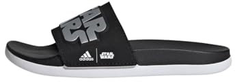 adidas Kids' Claquette Star Wars Adilette Comfort Enfants, Core Black/Silver Metallic/Cloud White, 36
