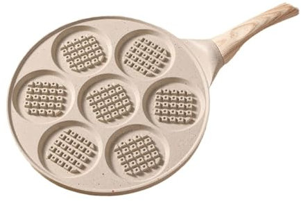 lodnexem Mini Gaufrier, Gaufrier, Appareil a Gauffre, Moule à Gaufres pour Crêpes petit déjeuner rapide, Anniversaires D'enfants, les Fêtes de Famille