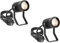 ledscom.de 2 Stück Gartenstrahler SHINGA für außen, IP65, Stecker, schwarz, 1x GU10 max. 15W
