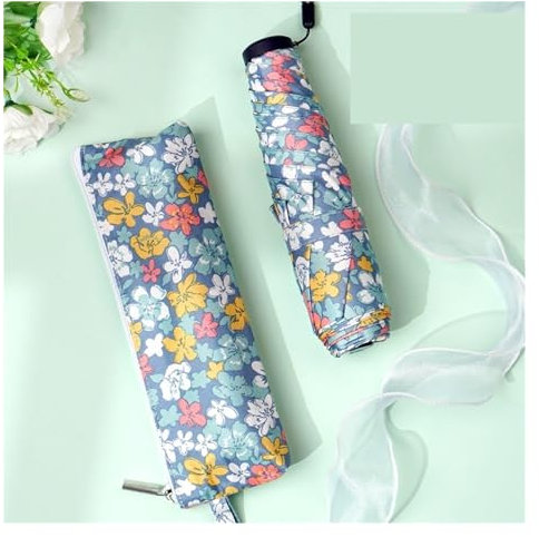 BKSK Paraguas para La Lluvia Paraguas Sombrilla Paraguas Viaje Lluvia portátil o sombrilla Paraguas Fuerte para El Viento y La Lluvia.(Color:B)